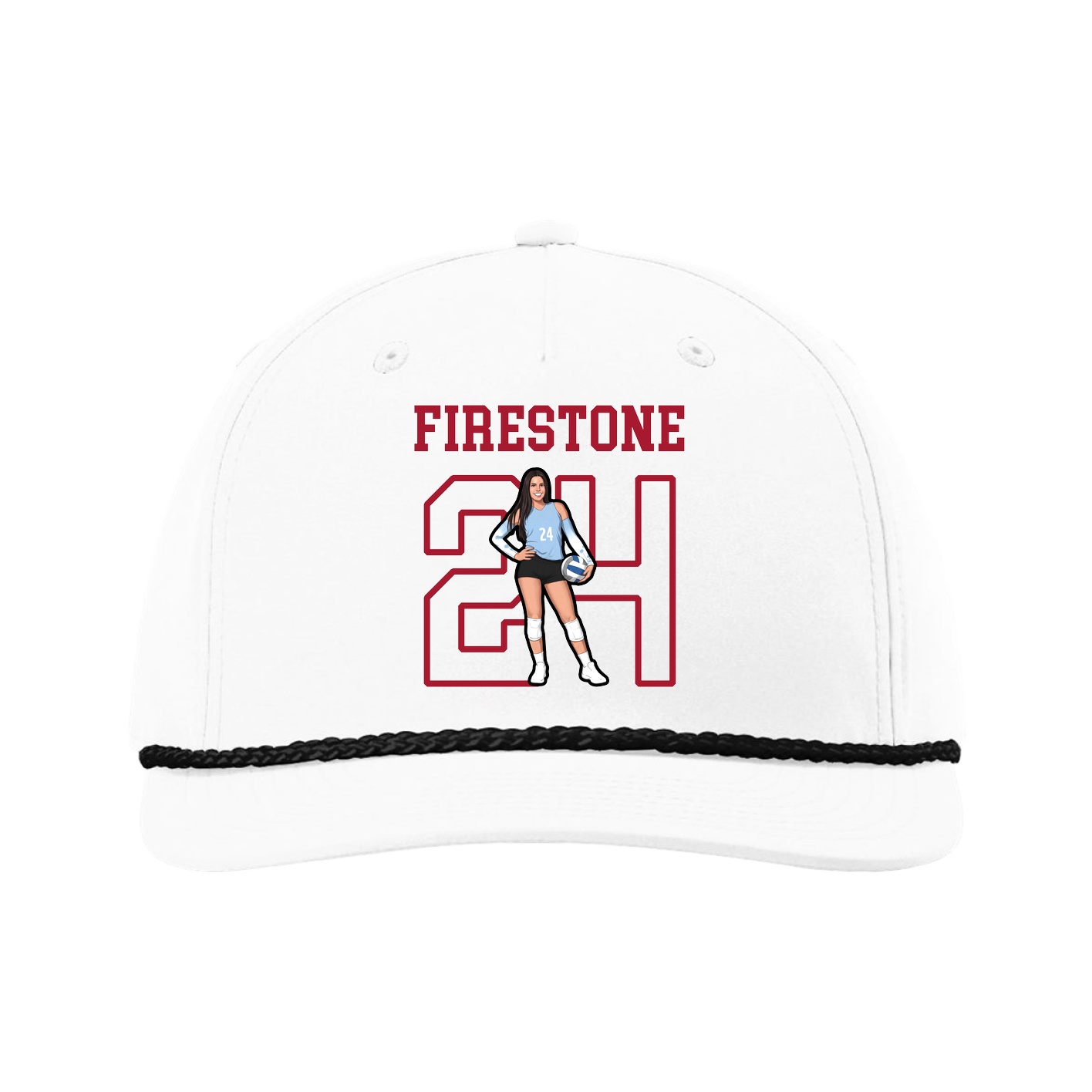 Five-Panel Classic Rope Cap — Shirsey in White