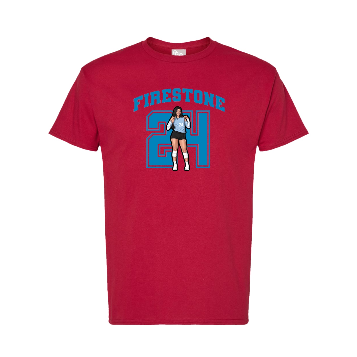 Tee — Number in Crimson