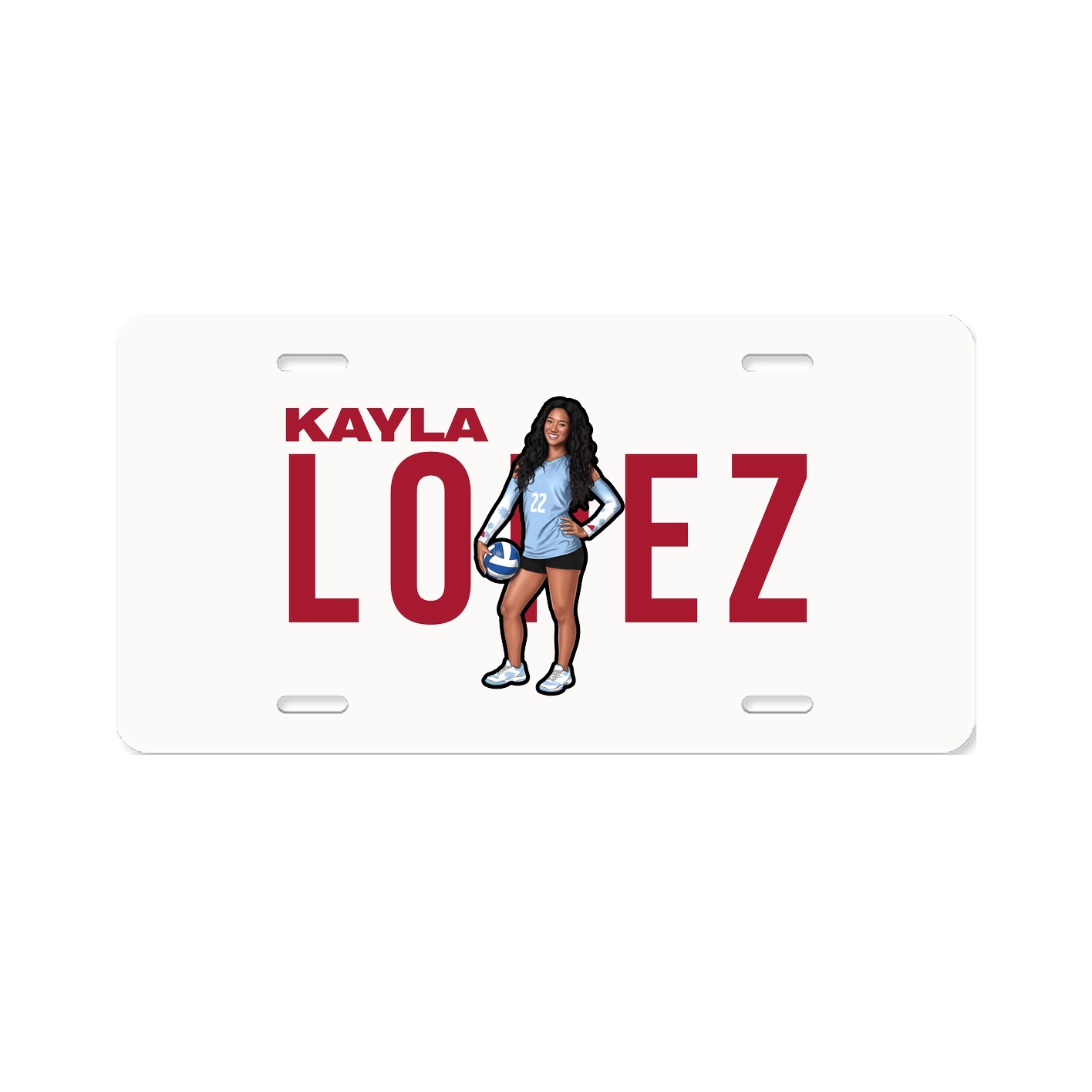 License Plate — Player Name in Classic
