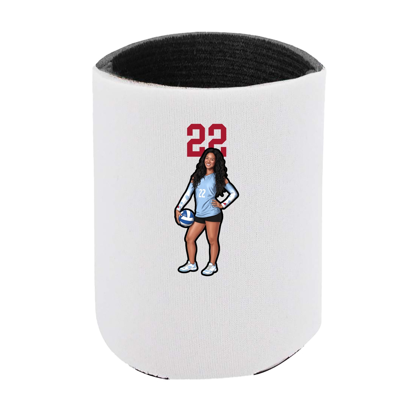 Can Holder — Number Top in White