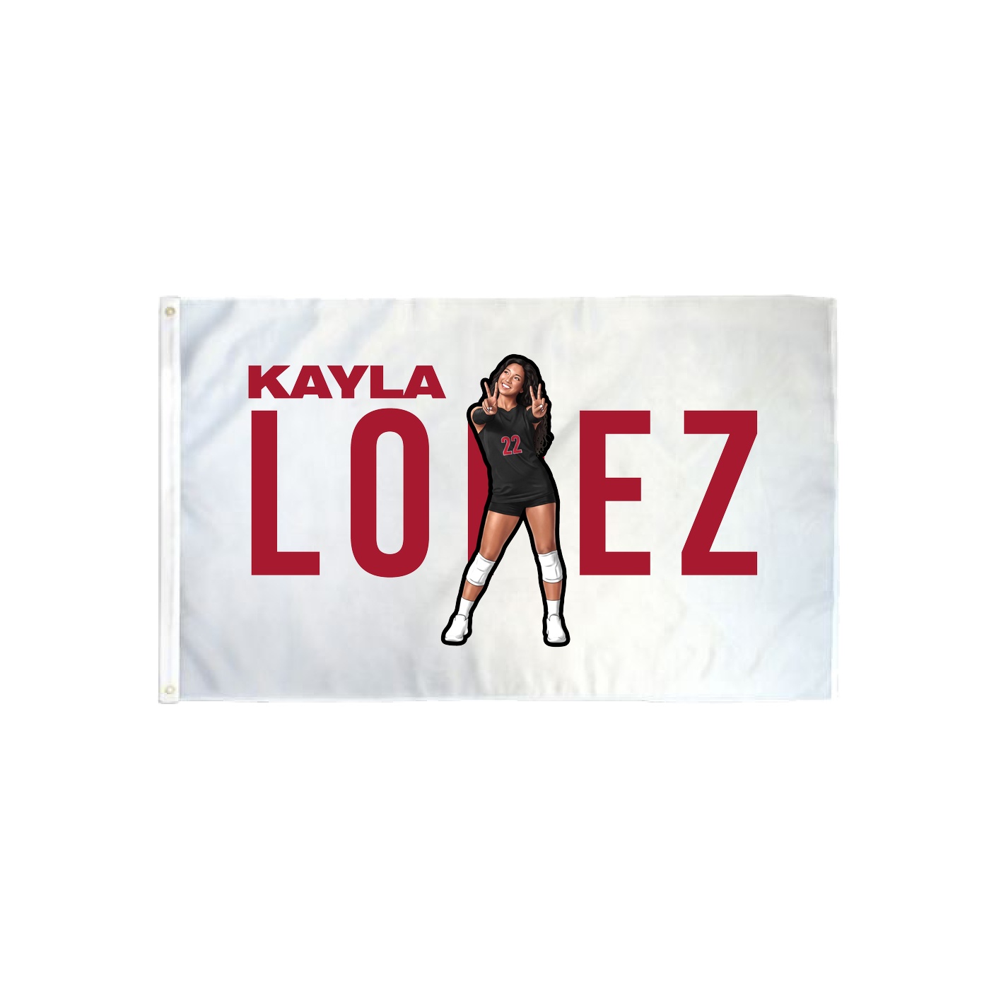 3x5 Flag — Player Name in Classic