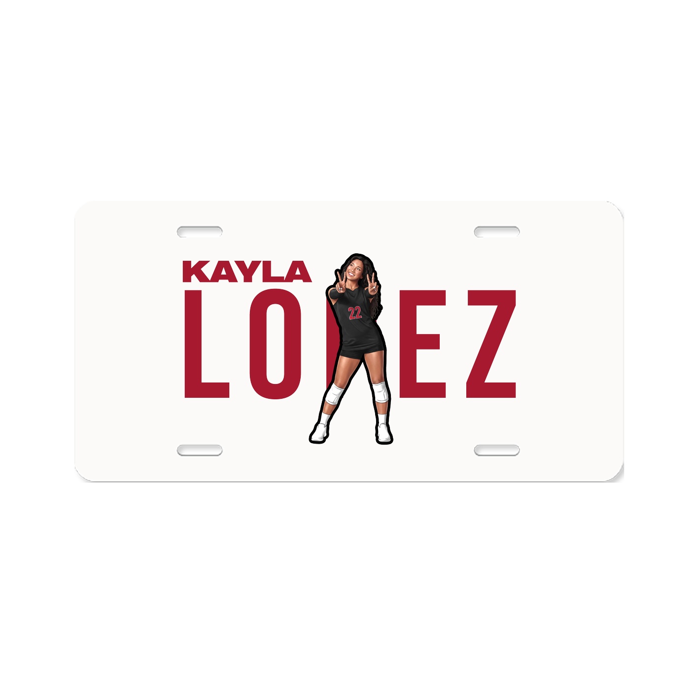 License Plate — Player Name in Classic