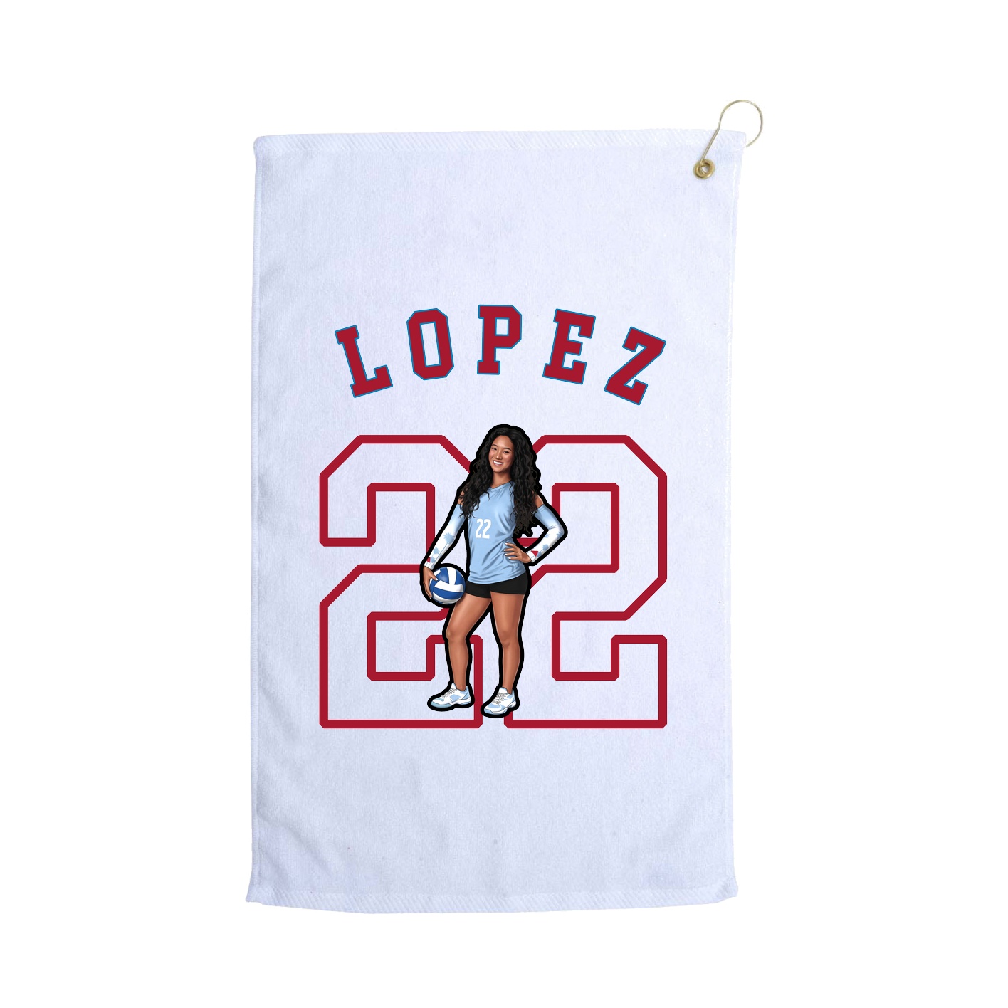 Golf Towel — Shirsey Arch in White