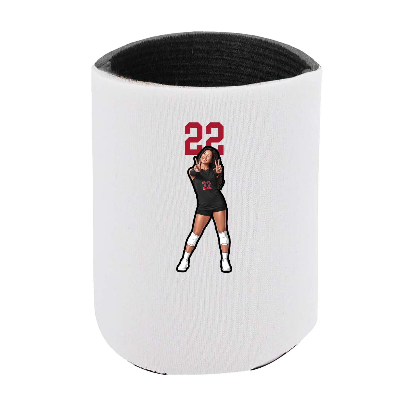 Can Holder — Number Top in White
