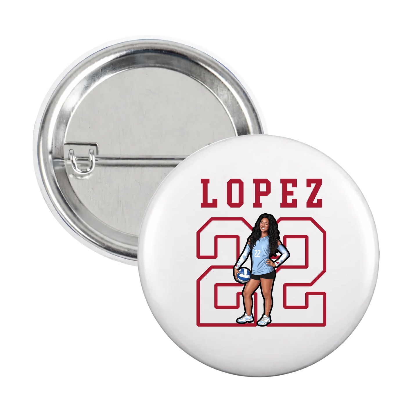 Game Day Button — Shirsey in White