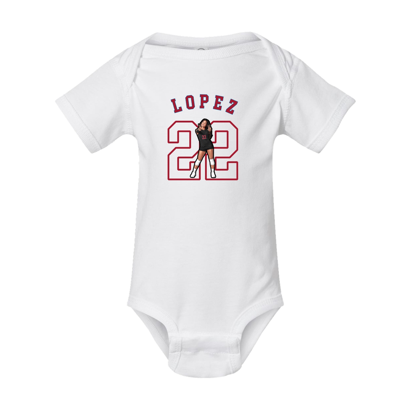 Baby Onesie — Shirsey Arch in White