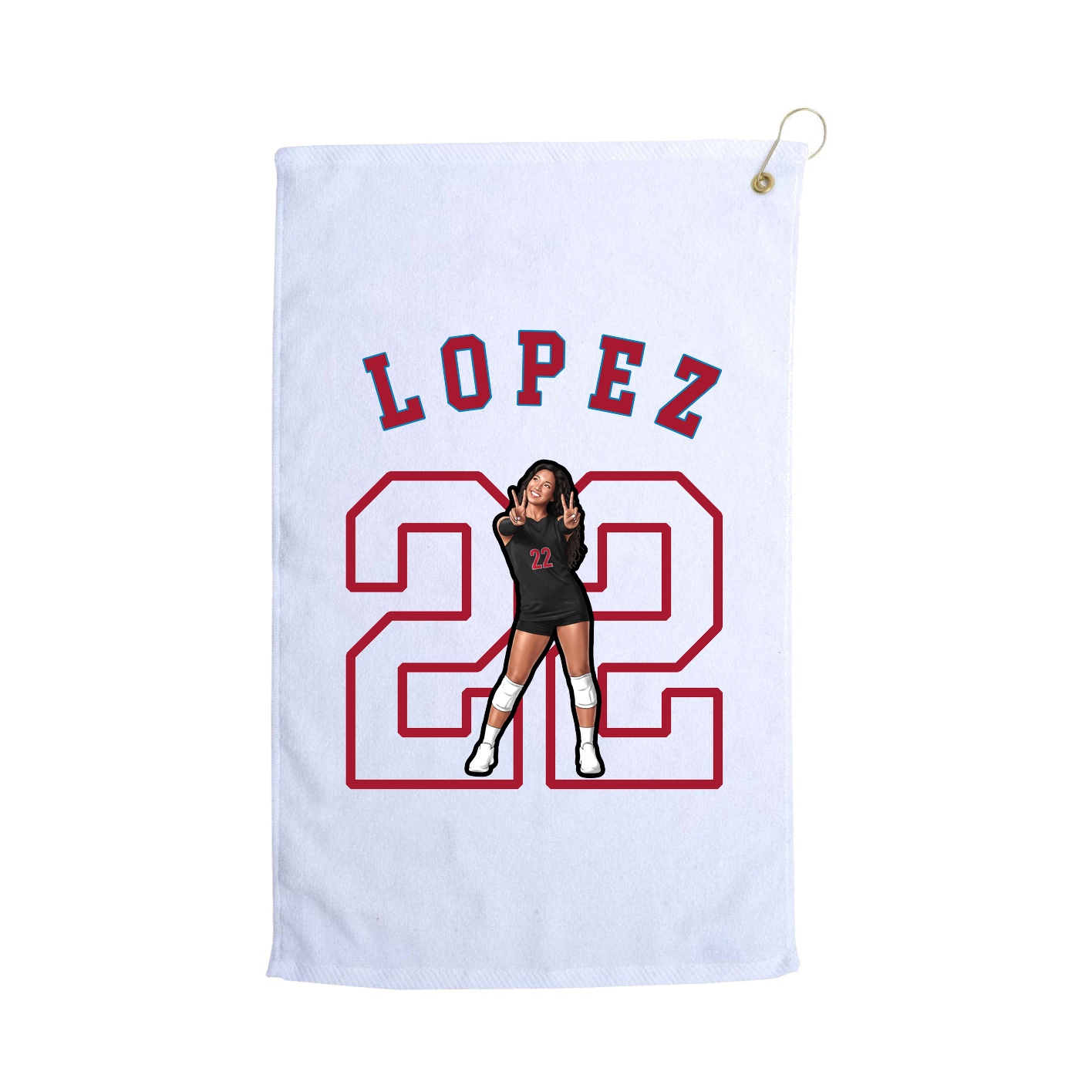 Golf Towel — Shirsey Arch in White