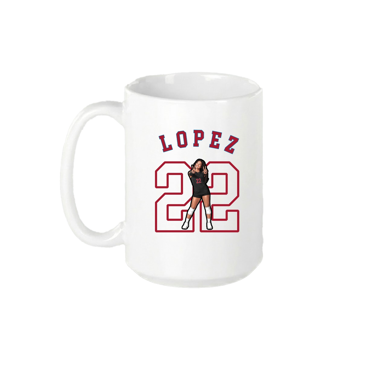 15oz Coffee Mug — Shirsey Arch in White