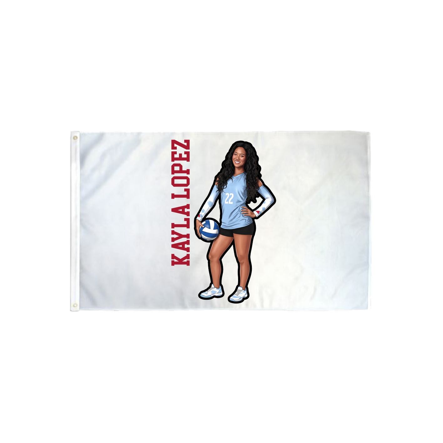 3x5 Flag — Name Vertical in Classic