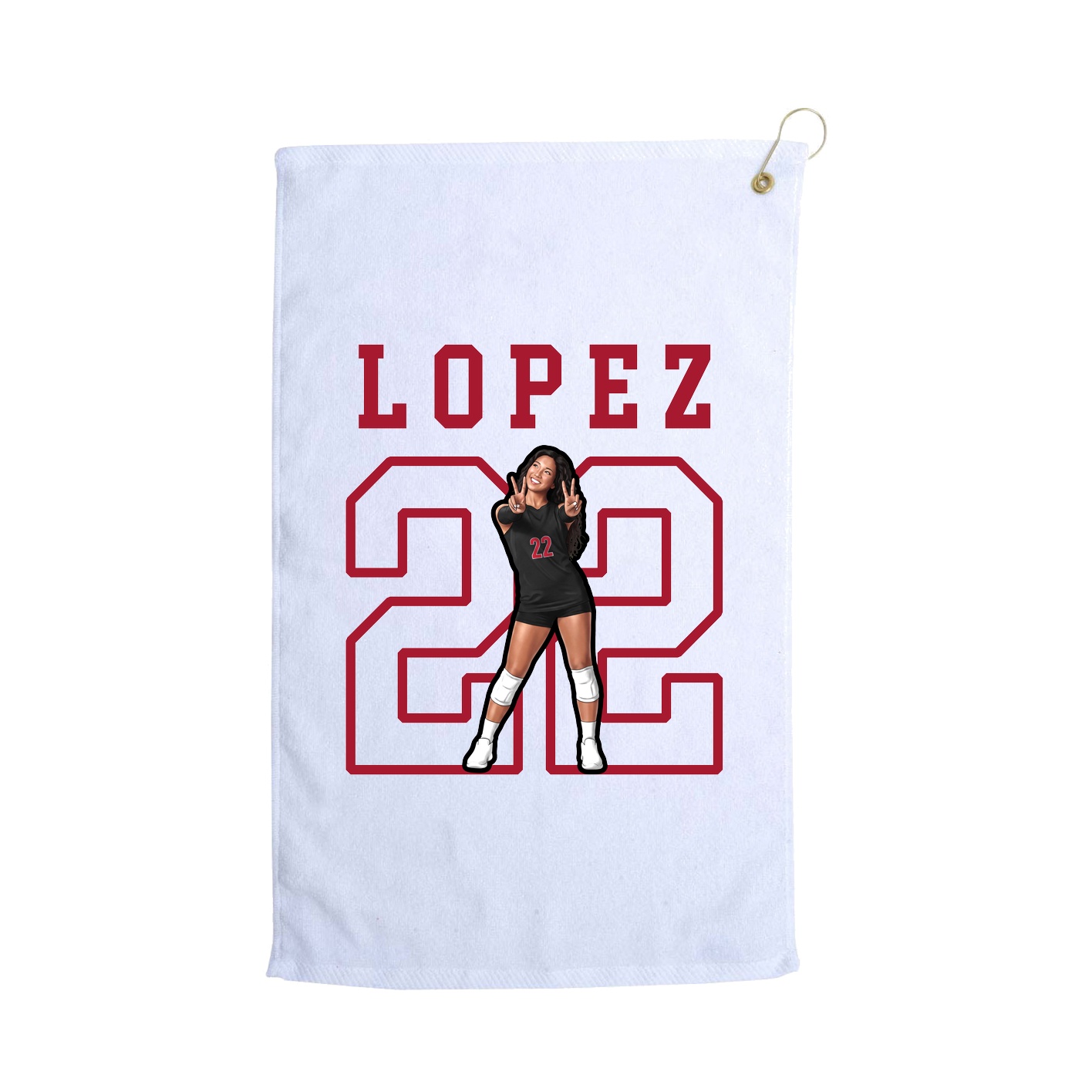 Golf Towel — Shirsey in White