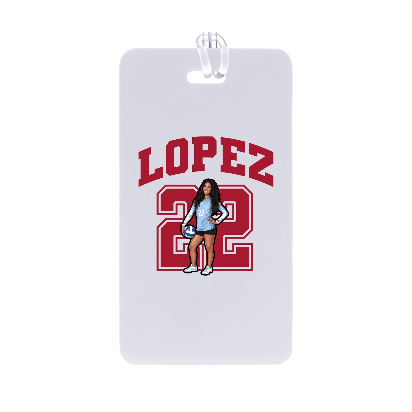 Bag Tag — Number in Classic