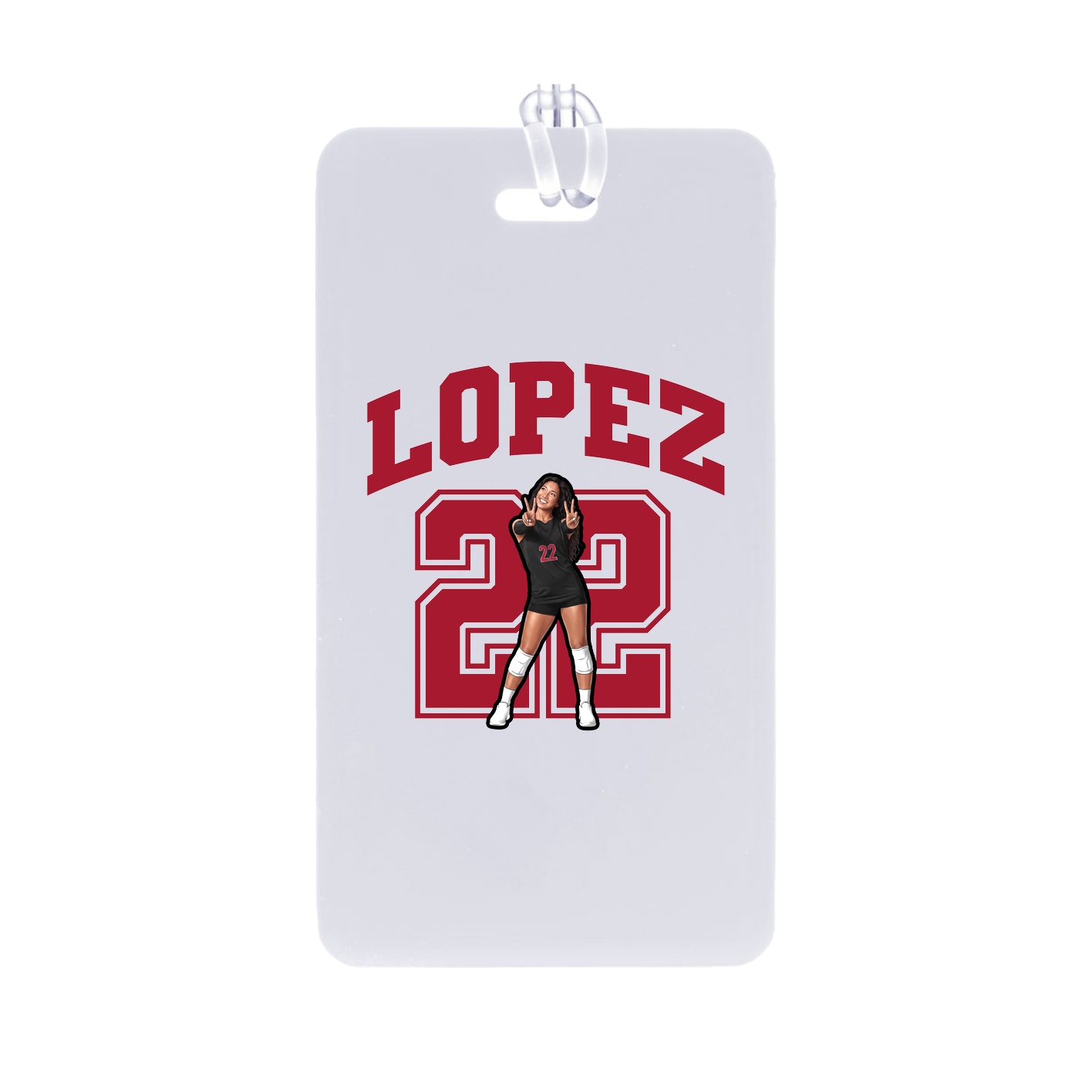 Bag Tag — Number in Classic
