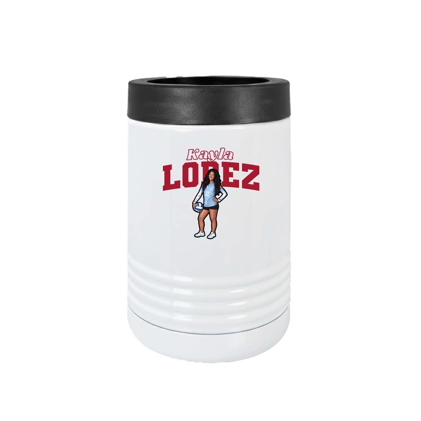 Beverage Holder — Name Arch in White