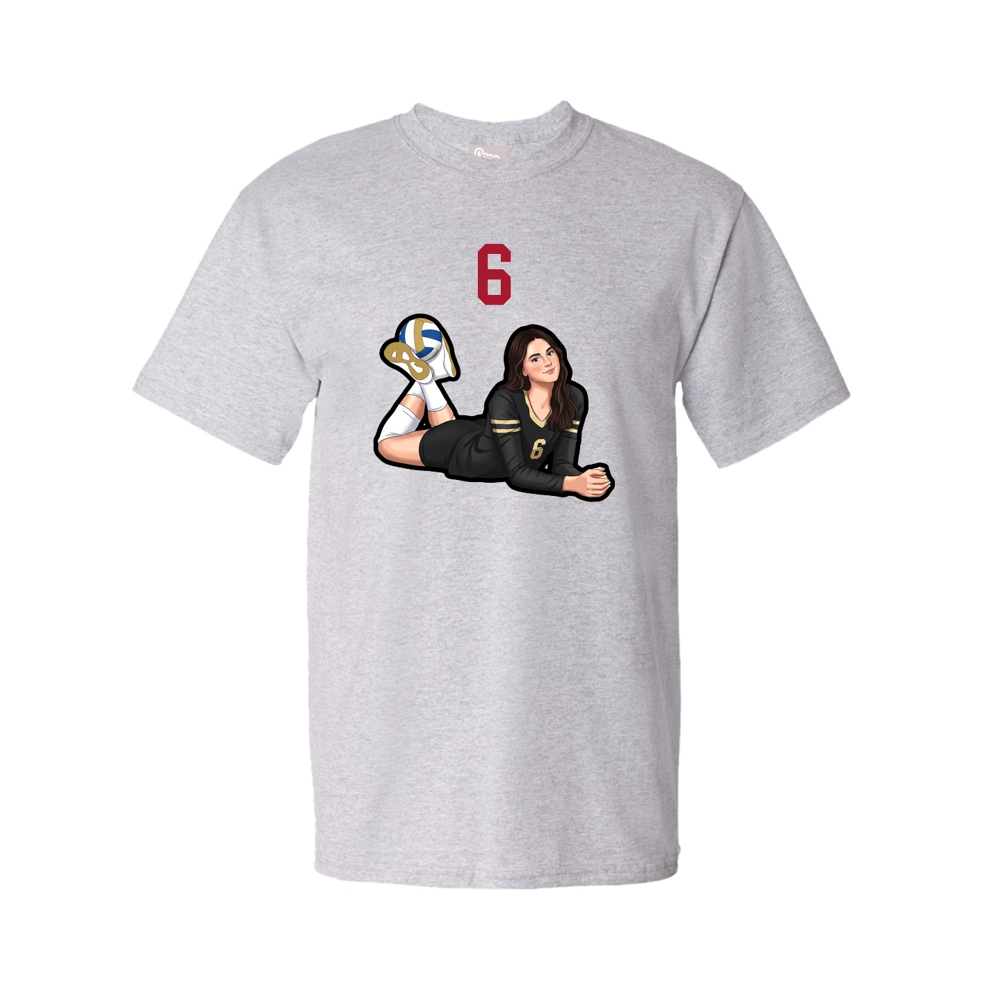 Tee — Number Top in Grey