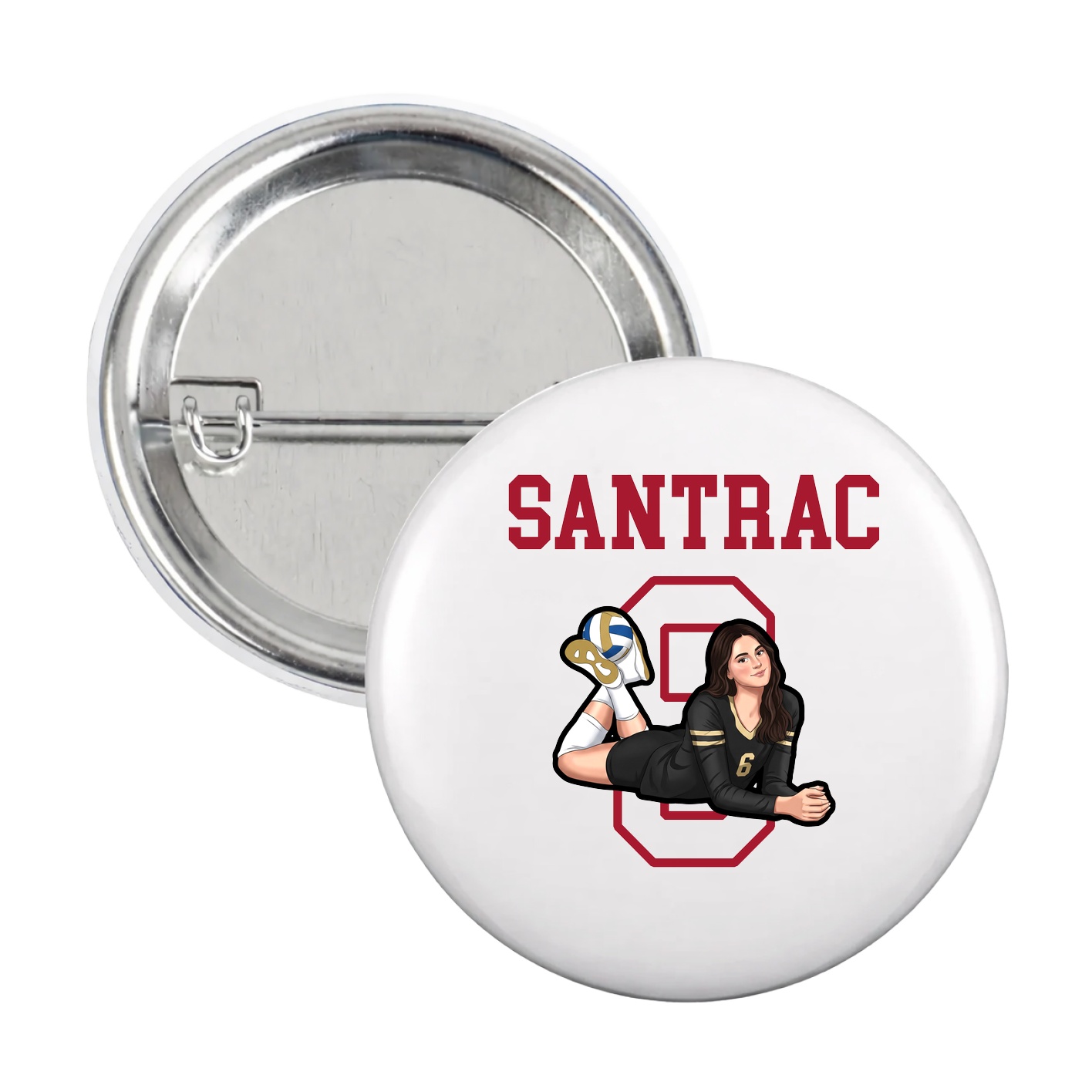 Game Day Button — Shirsey in White