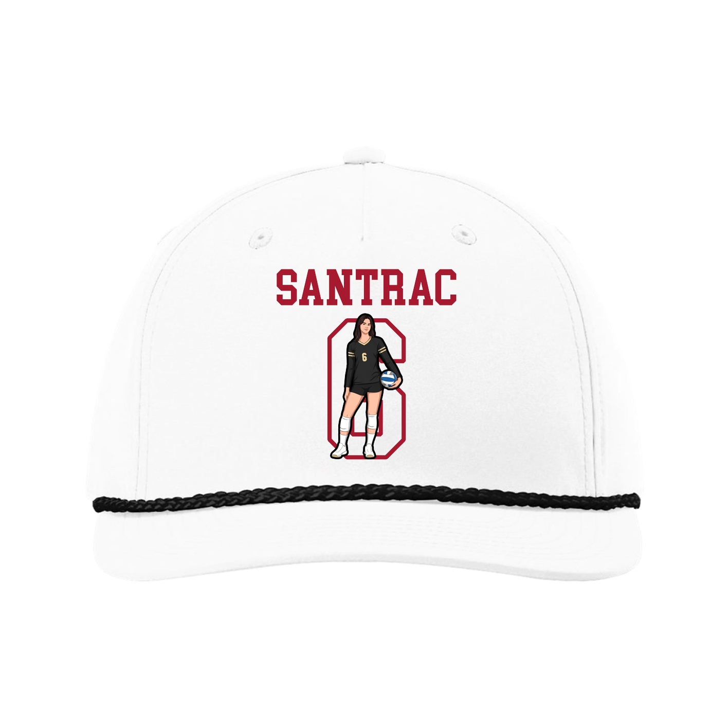 Five-Panel Classic Rope Cap — Shirsey in White
