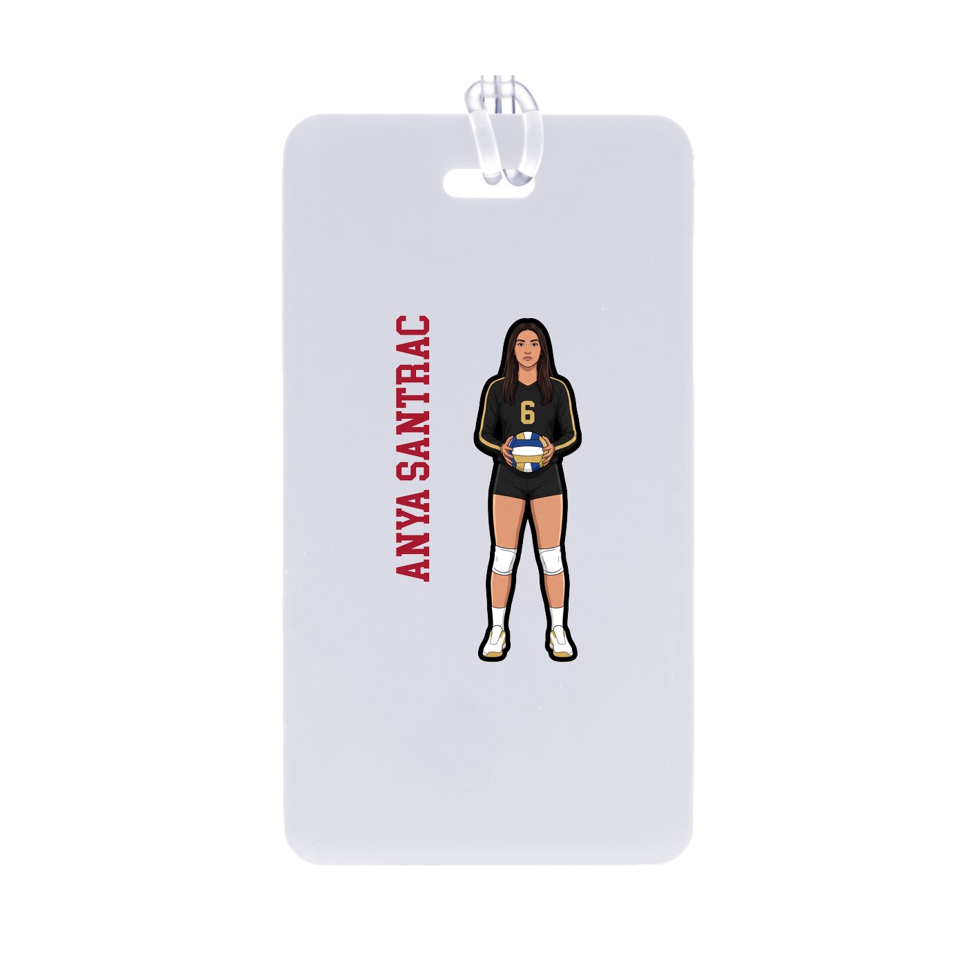 Bag Tag — Name Vertical in Classic
