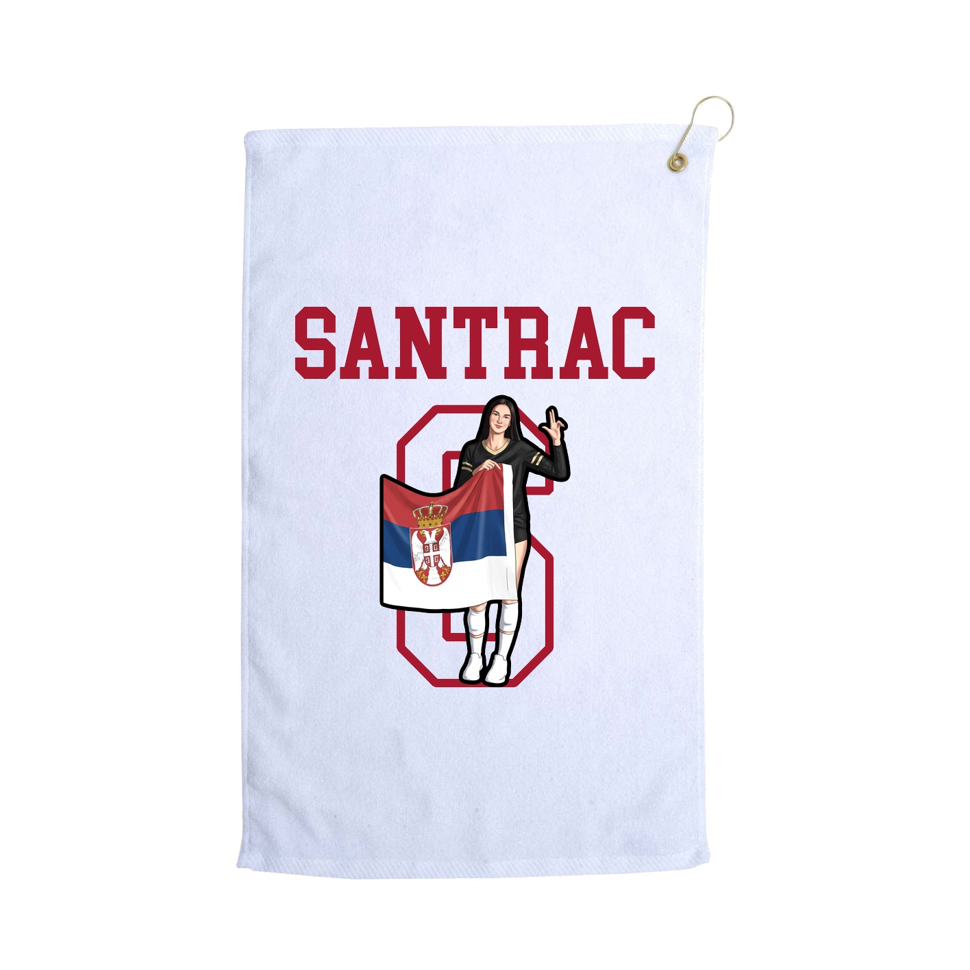 Golf Towel — Shirsey in White