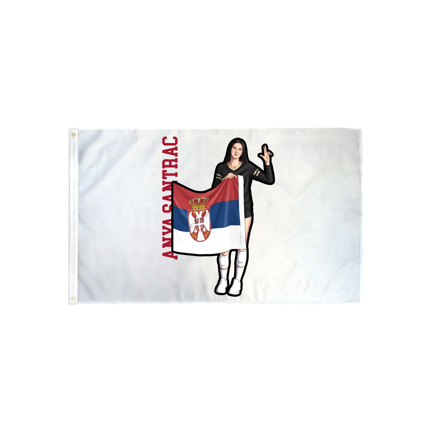 3x5 Flag — Name Vertical in Classic