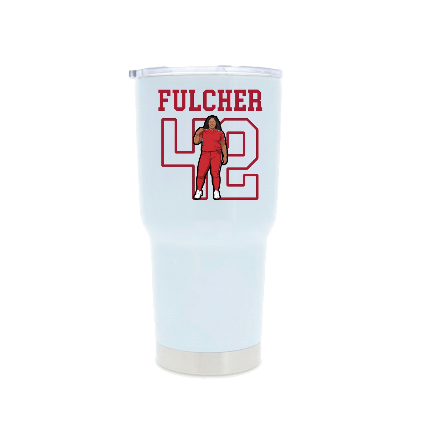 30oz Stainless Steel Tumbler — Shirsey in White