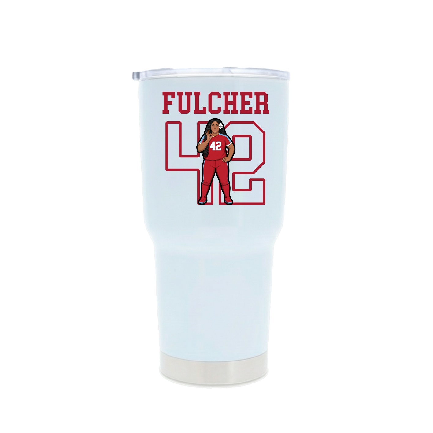 30oz Stainless Steel Tumbler — Shirsey in White