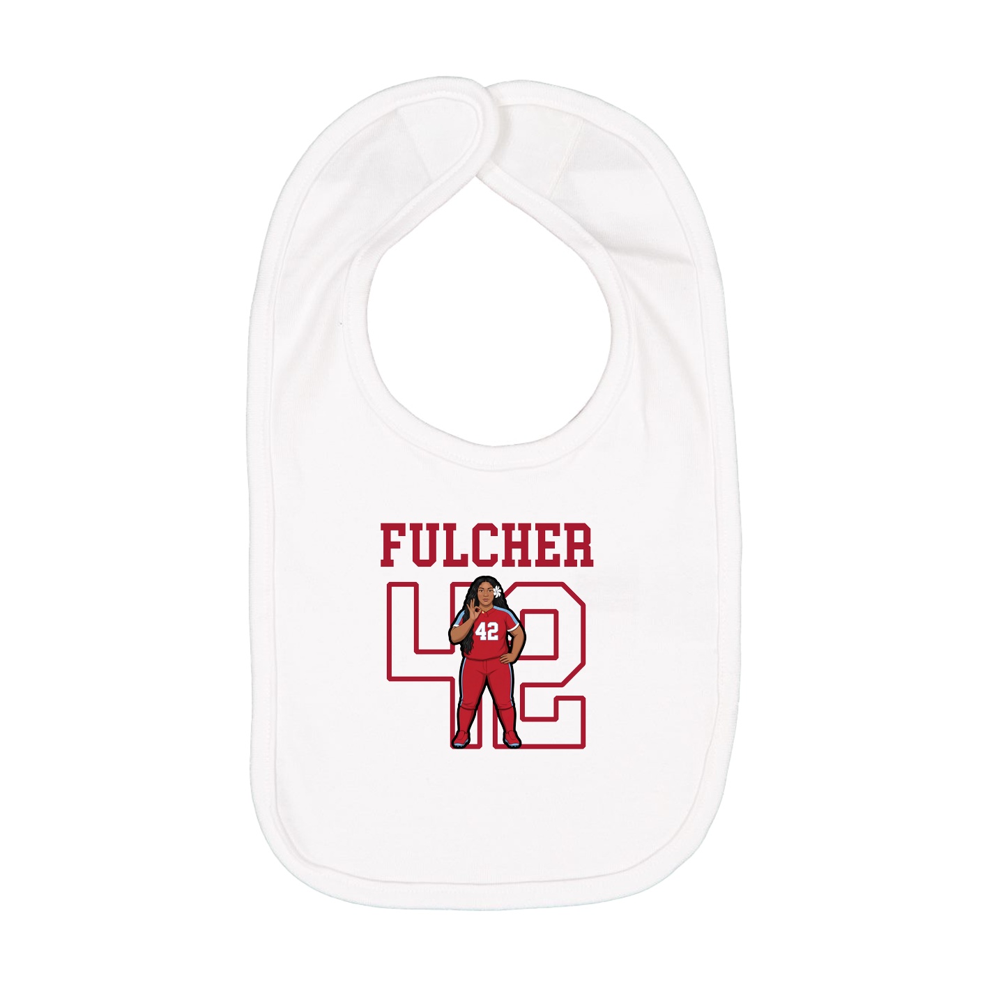 Infant Bib — Shirsey in White
