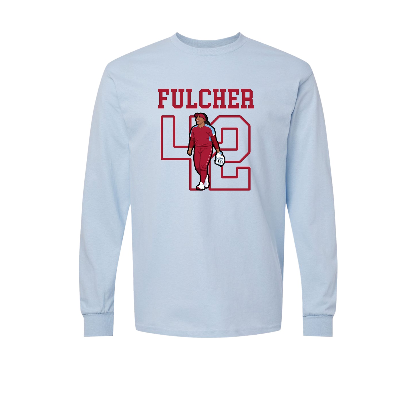 Long Sleeve Tee — Shirsey in Light Blue