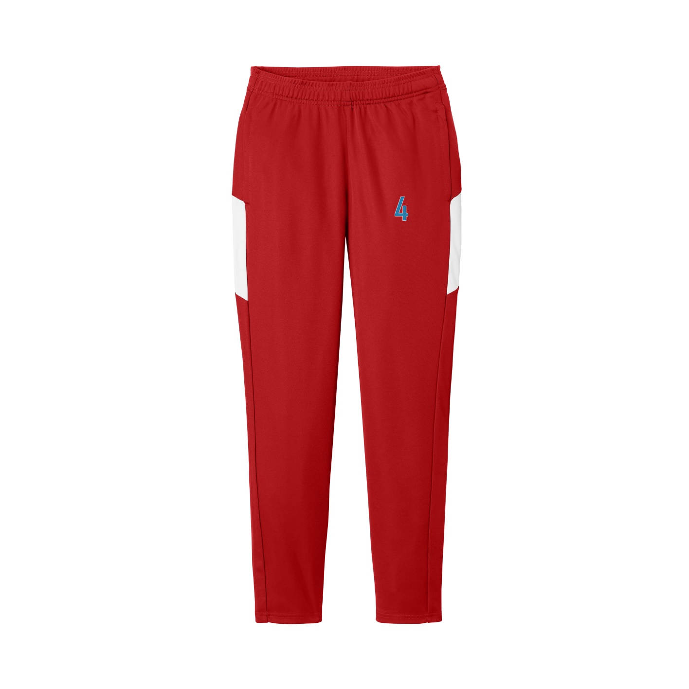 Women's Team Travel Pant — Front Shirsy in Cardinal/White