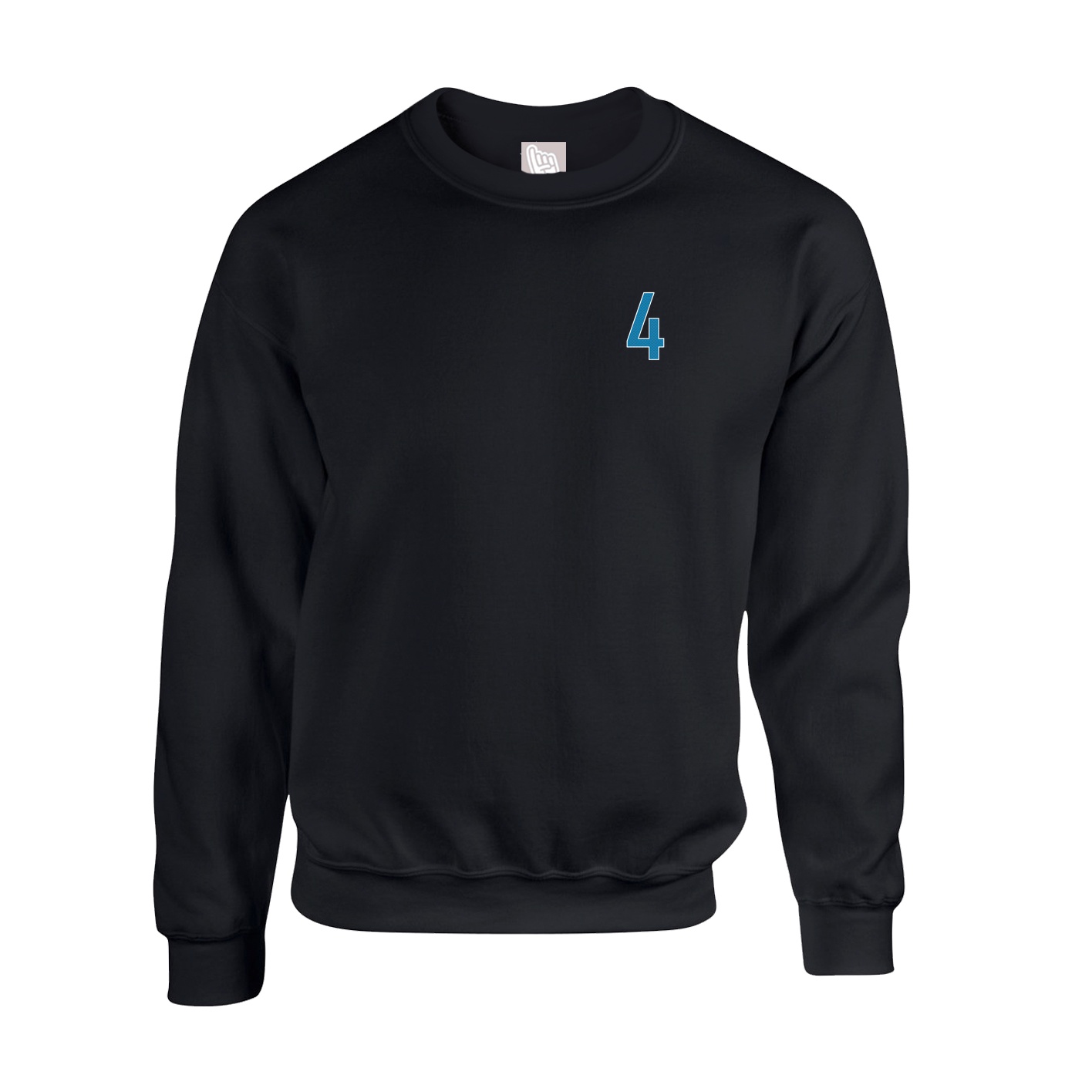Fleece Crew — Front Shirsy in Black