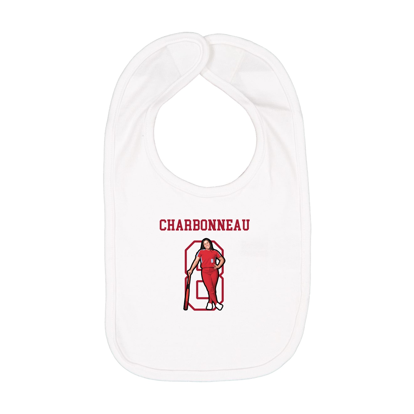 Infant Bib — Shirsey in White