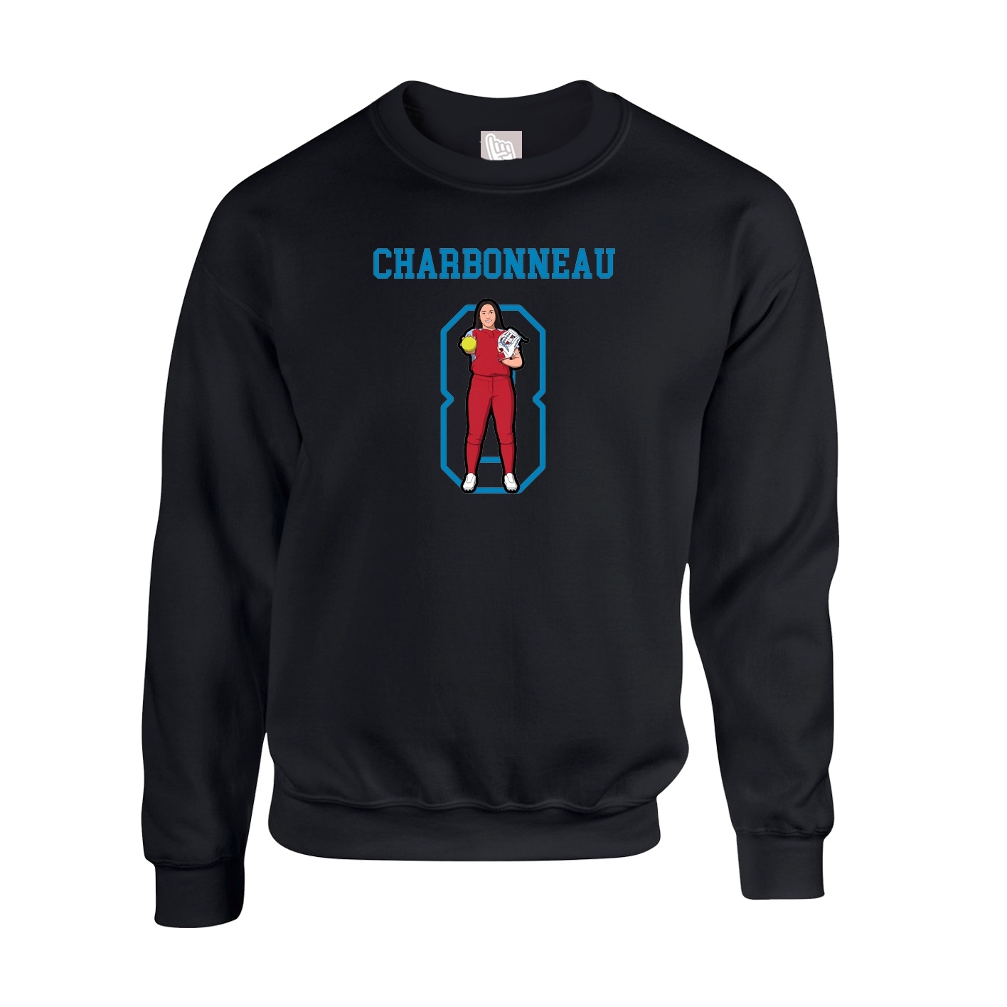 Fleece Crew — Shirsey in Black