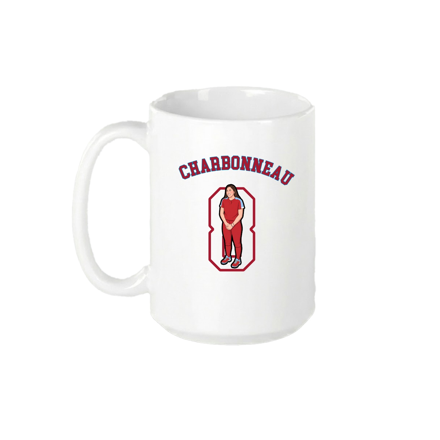 15oz Coffee Mug — Shirsey Arch in White