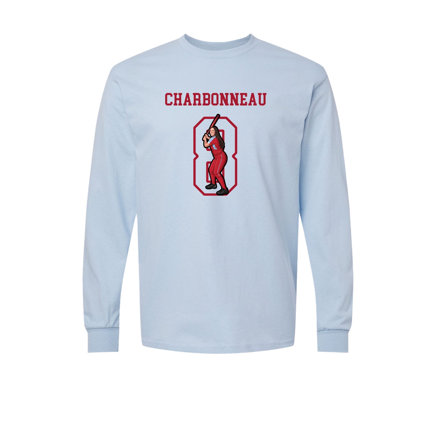 Long Sleeve Tee — Shirsey in Light Blue