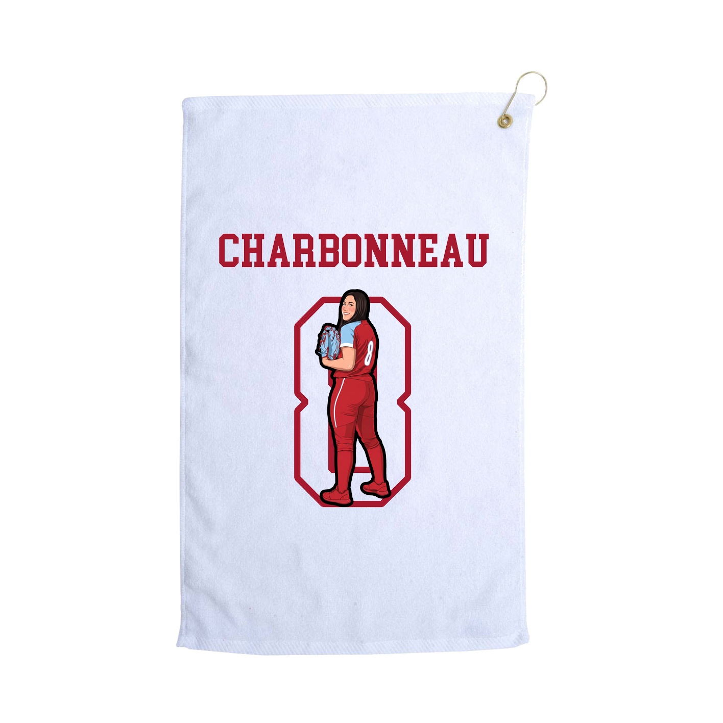Golf Towel — Shirsey in White