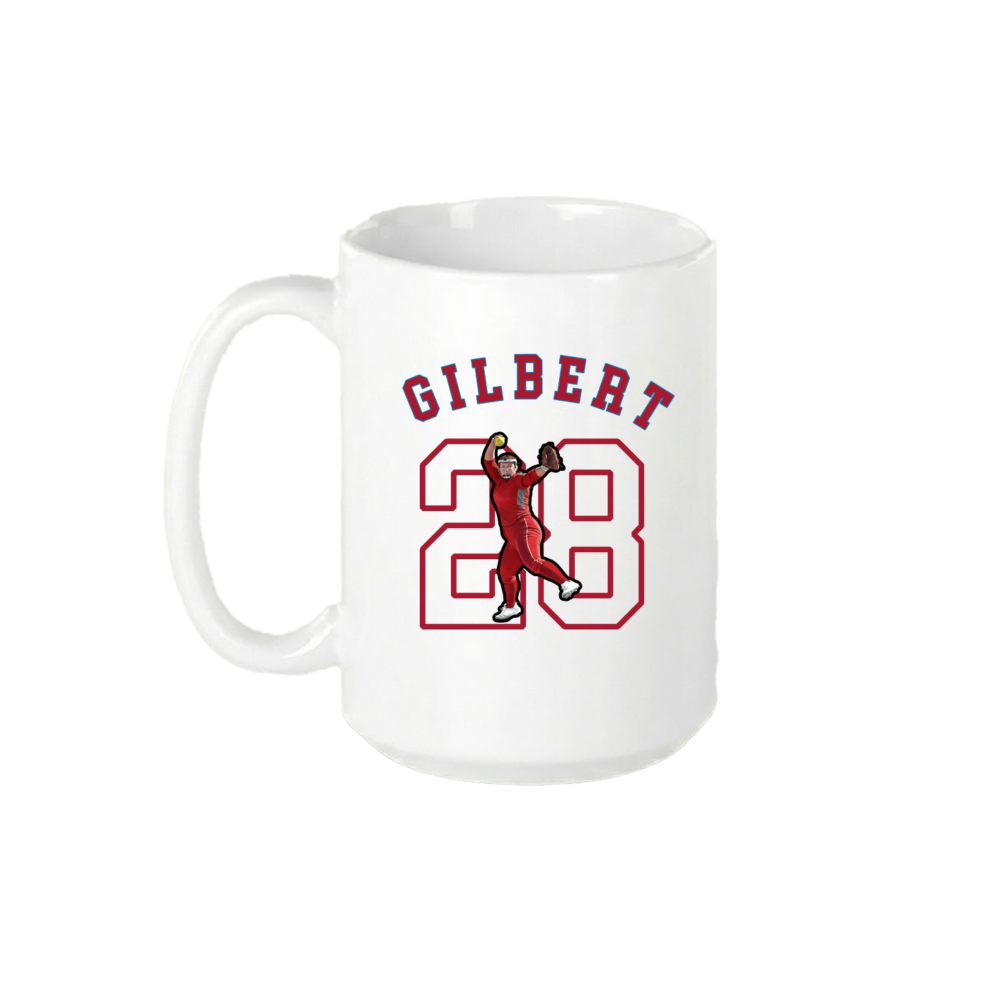 15oz Coffee Mug — Shirsey Arch in White