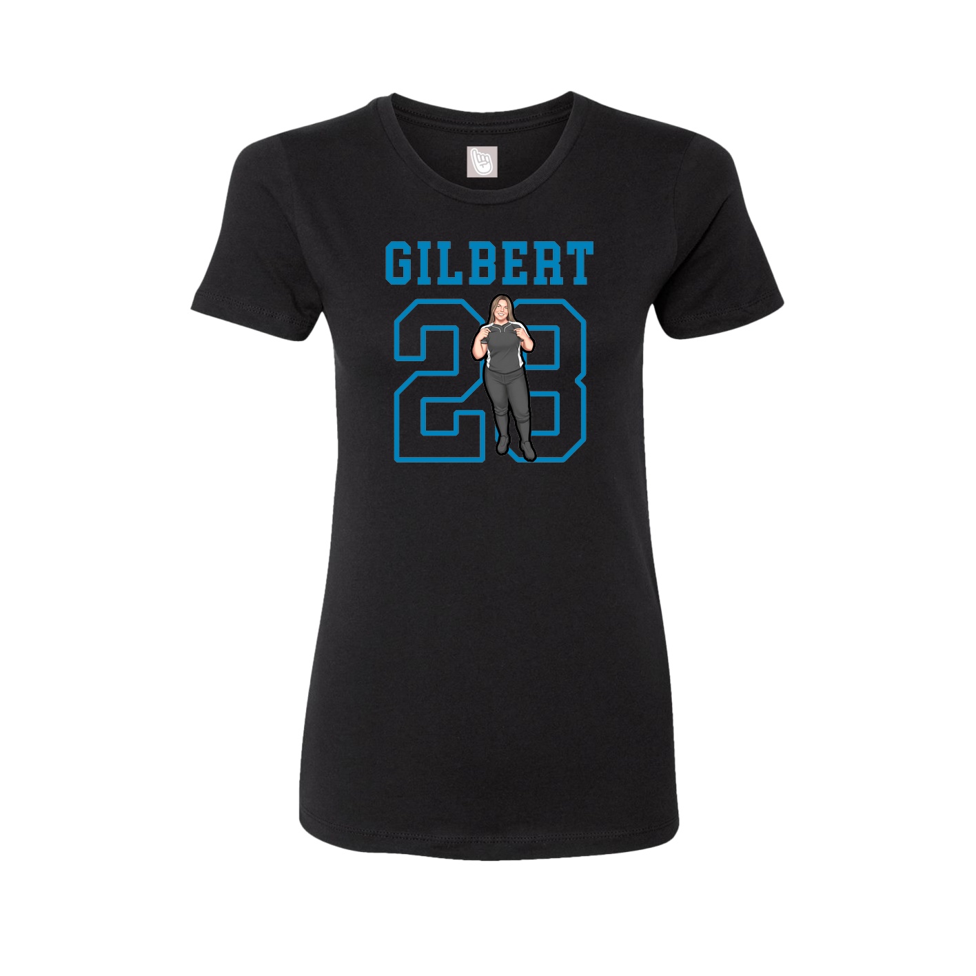 Fitted Women's Tee — Shirsey in Black