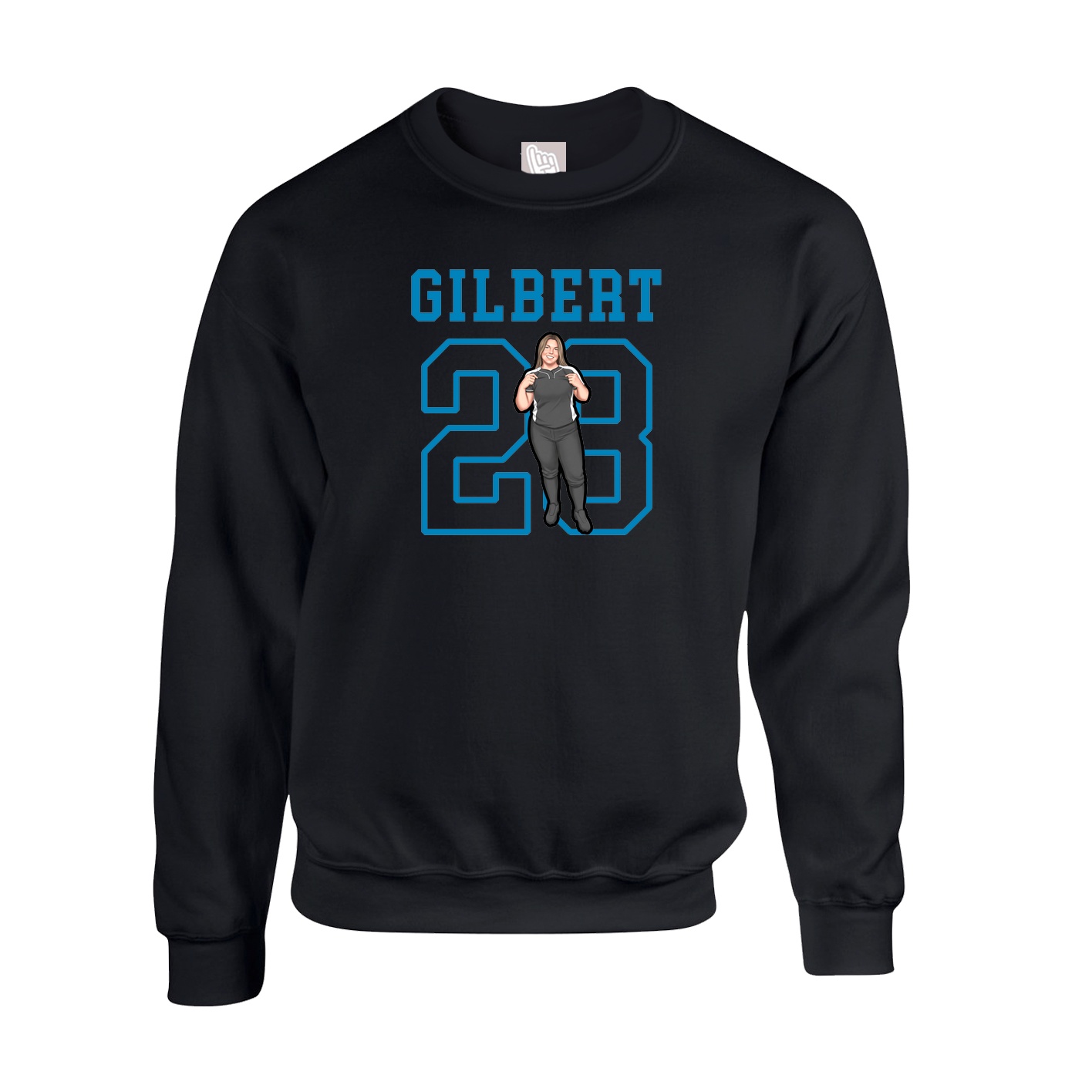 Fleece Crew — Shirsey in Black