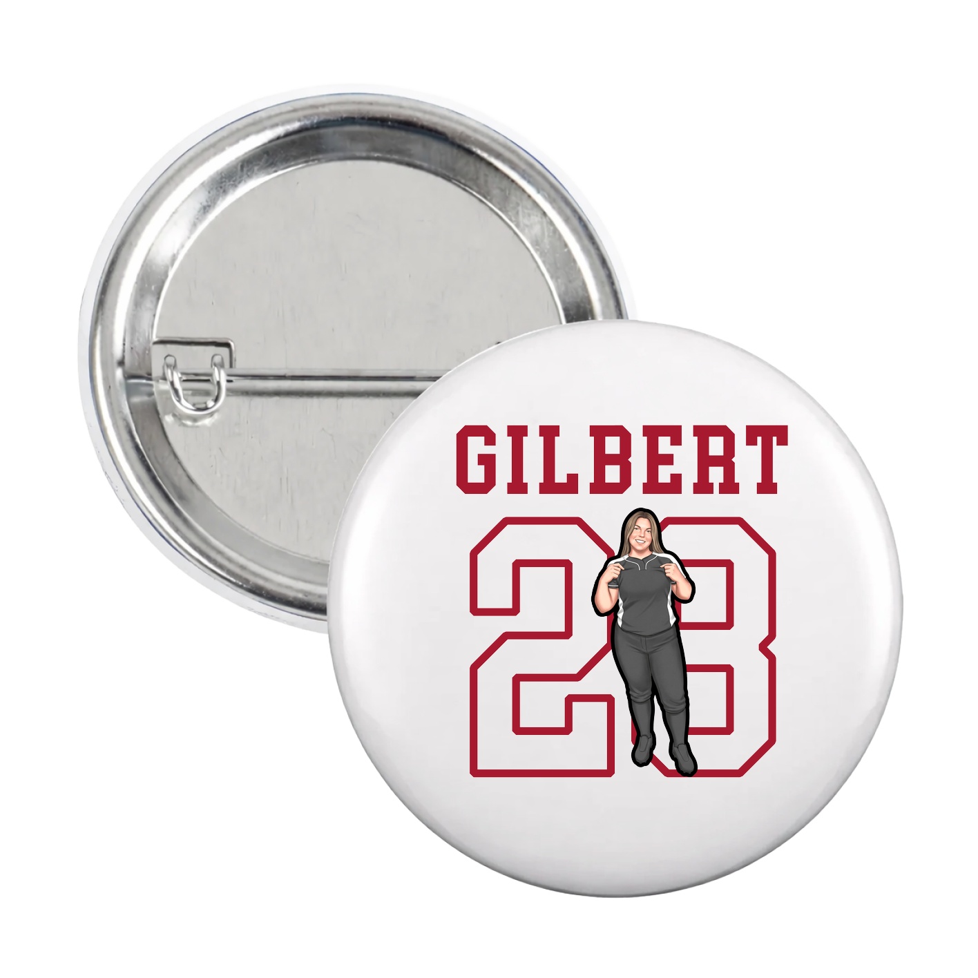 Game Day Button — Shirsey in White