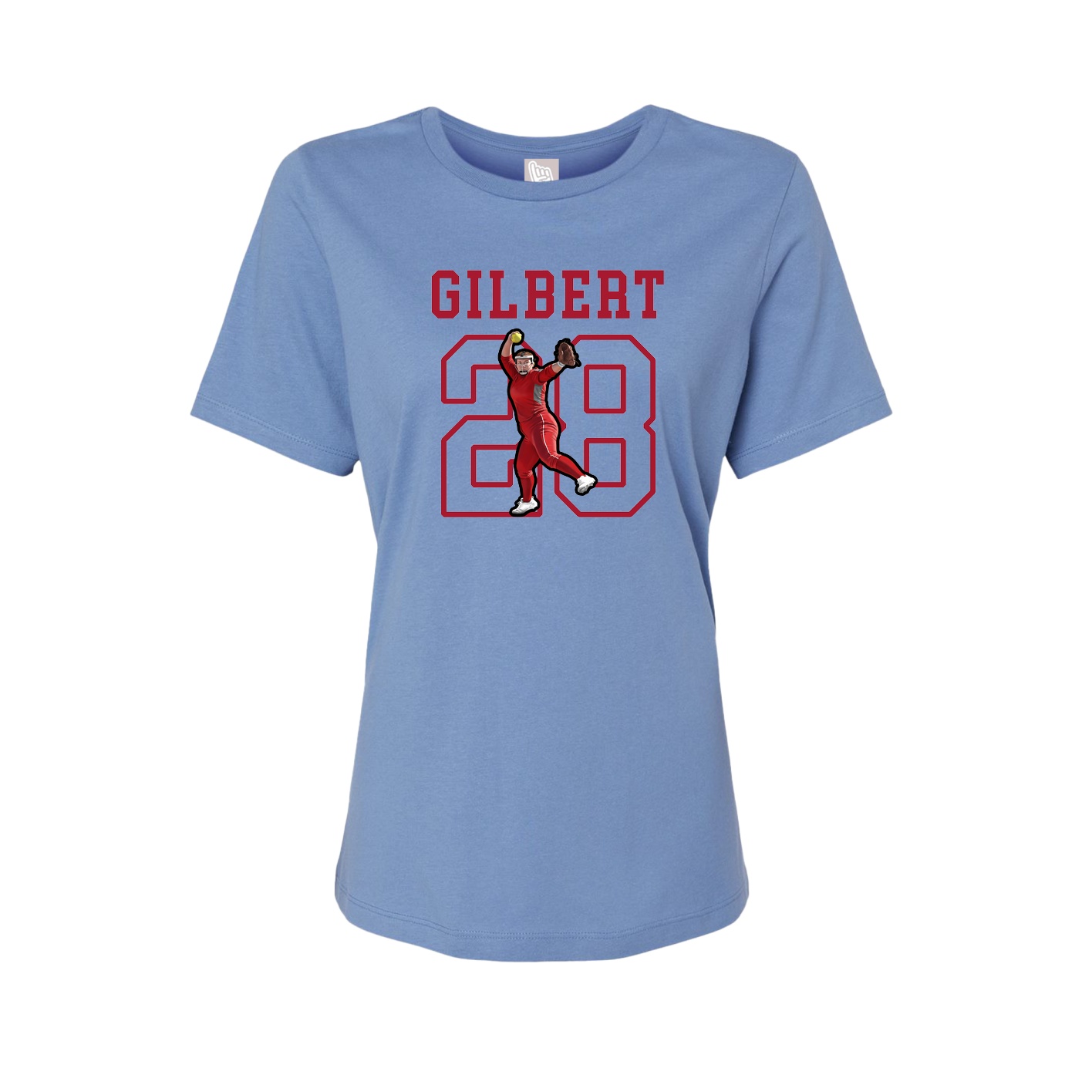 Fitted Women's Tee — Shirsey in Powder Blue