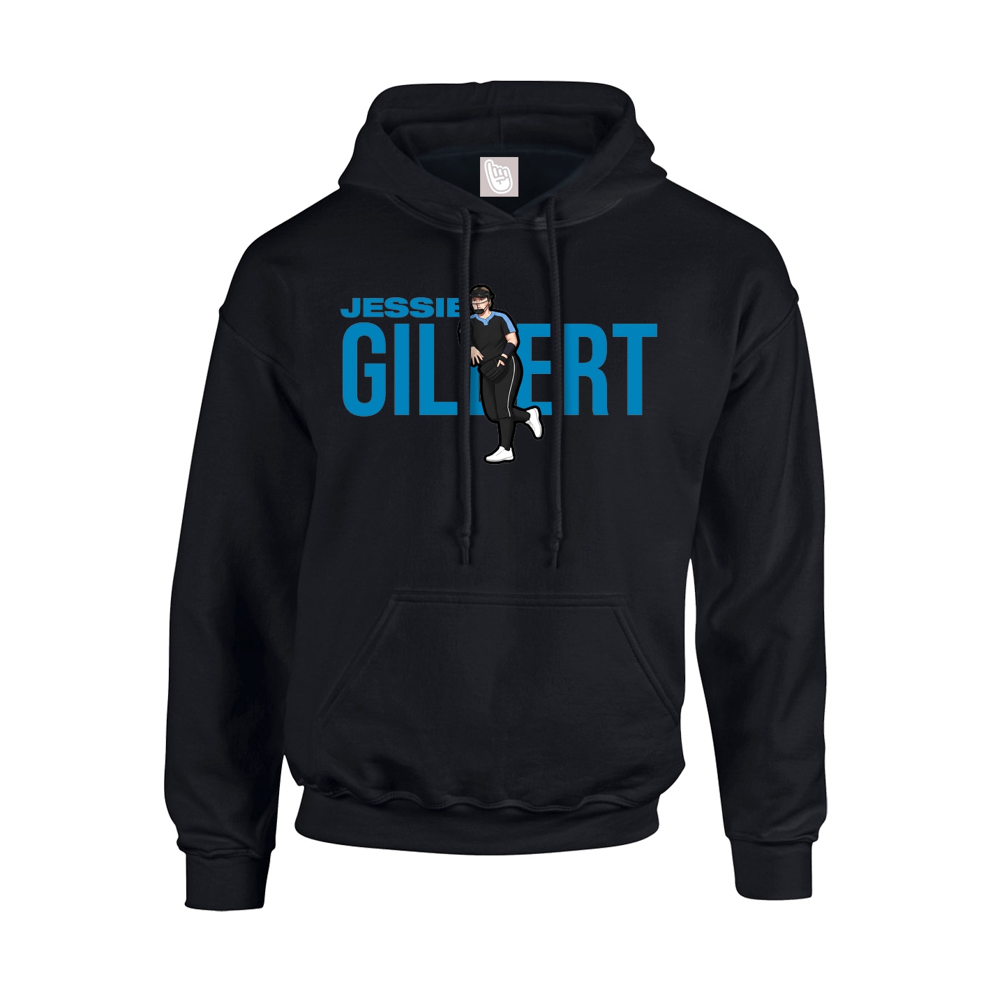 Youth Hoodie — Player Name in Black