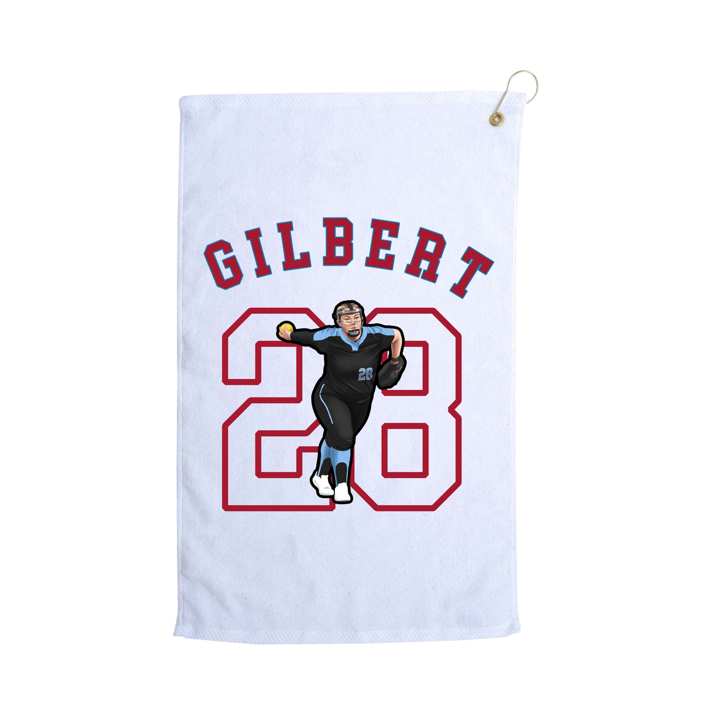 Golf Towel — Shirsey Arch in White