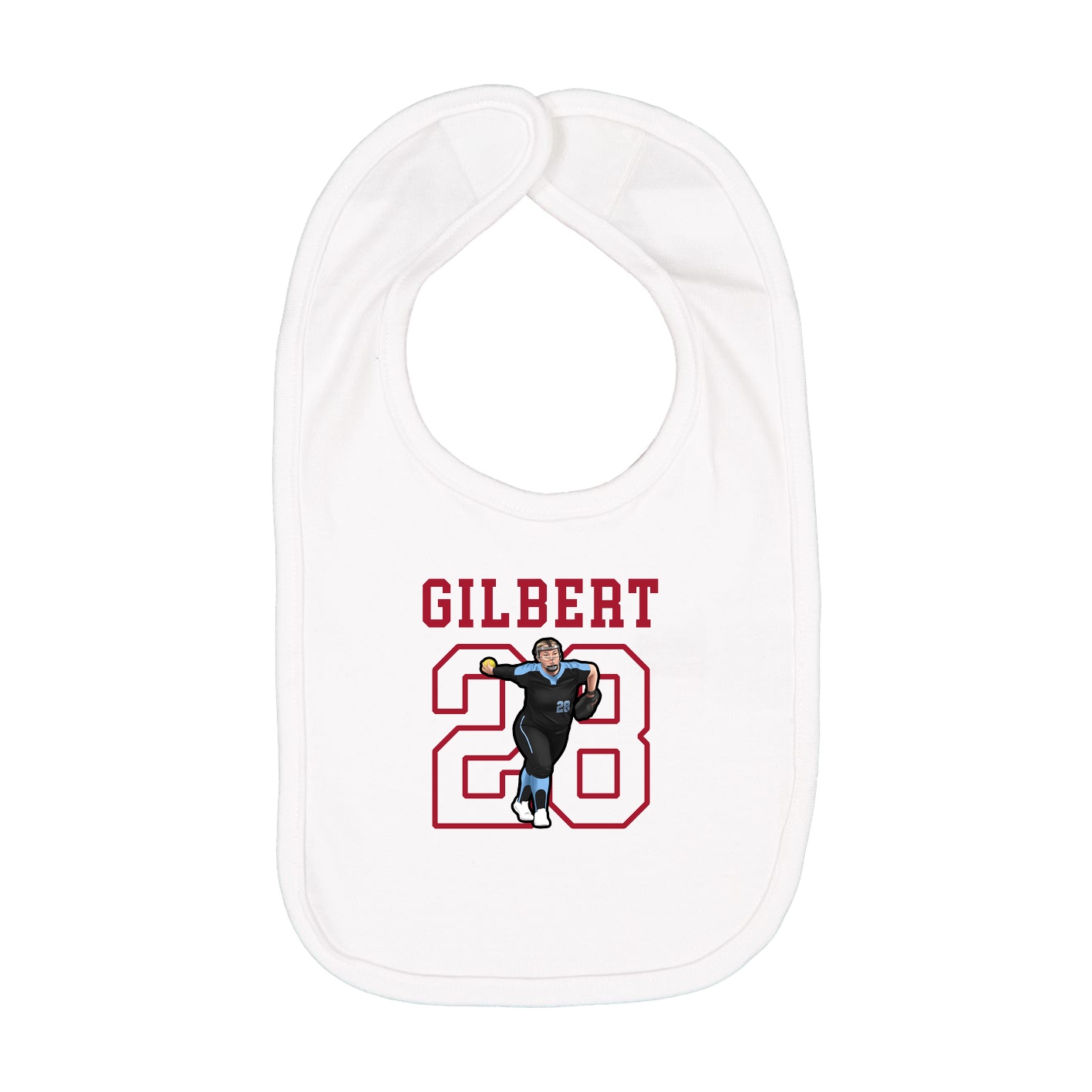 Infant Bib — Shirsey in White