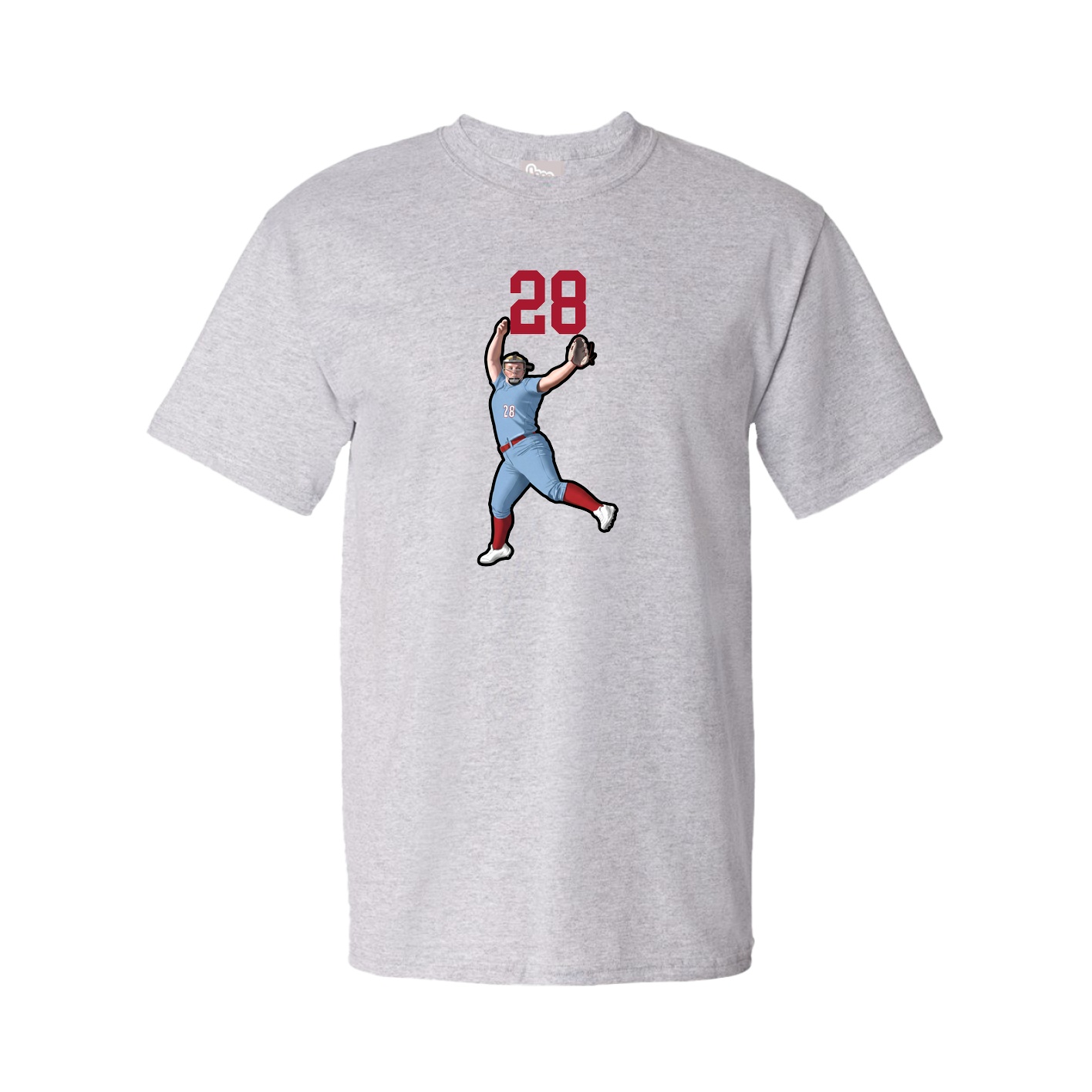 Tee — Number Top in Grey