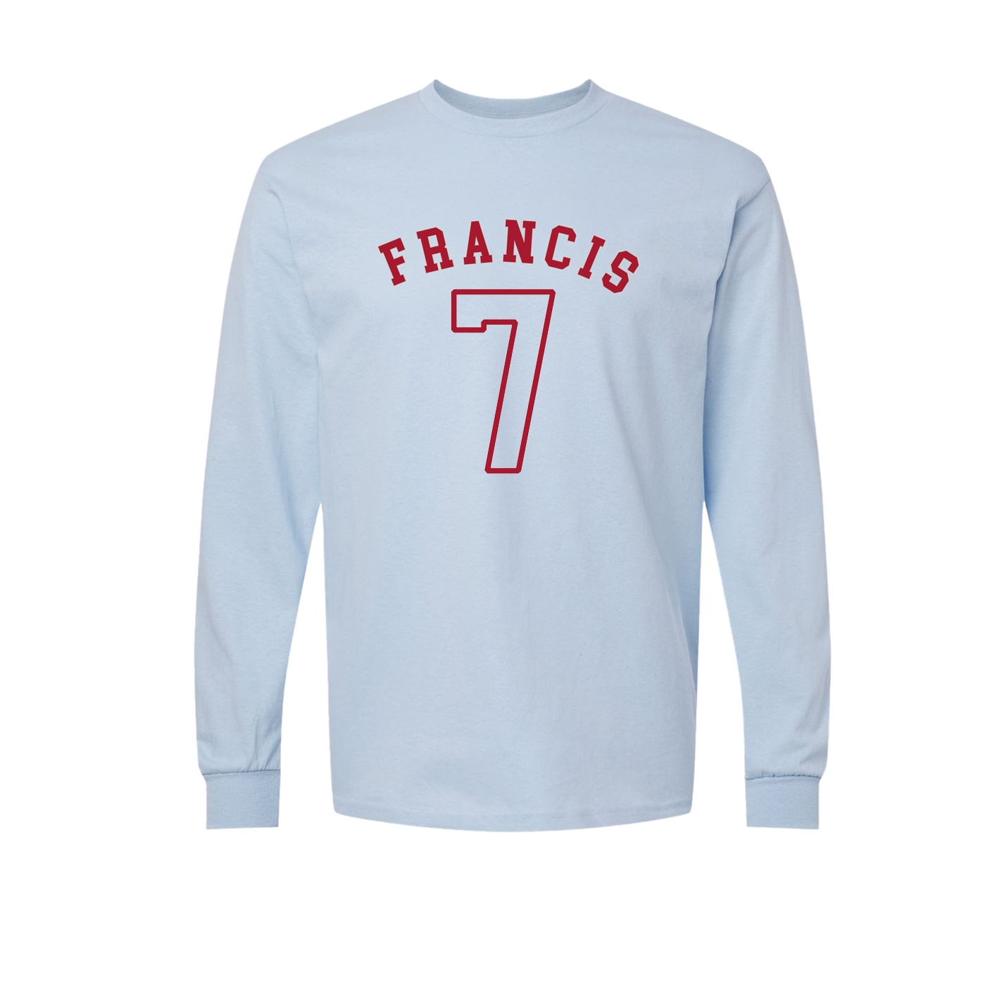Long Sleeve Tee — Shirsey Arch in Light Blue