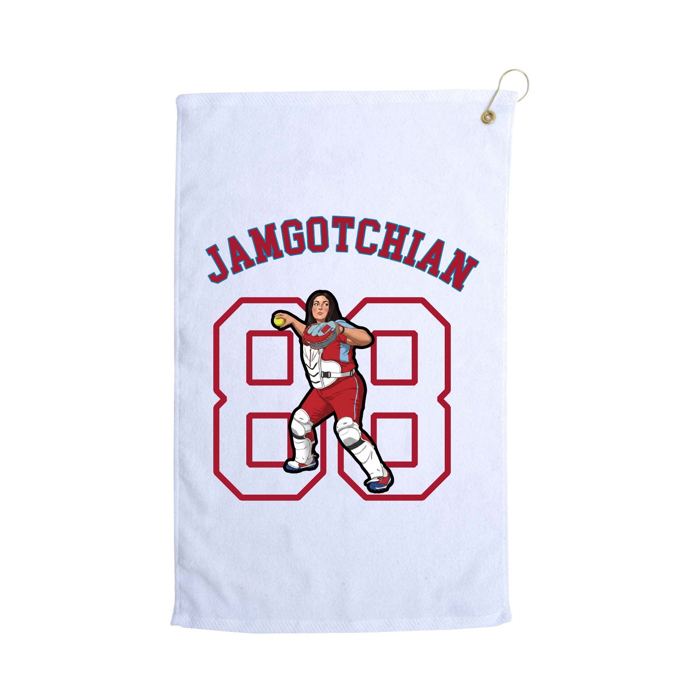 Golf Towel — Shirsey Arch in White