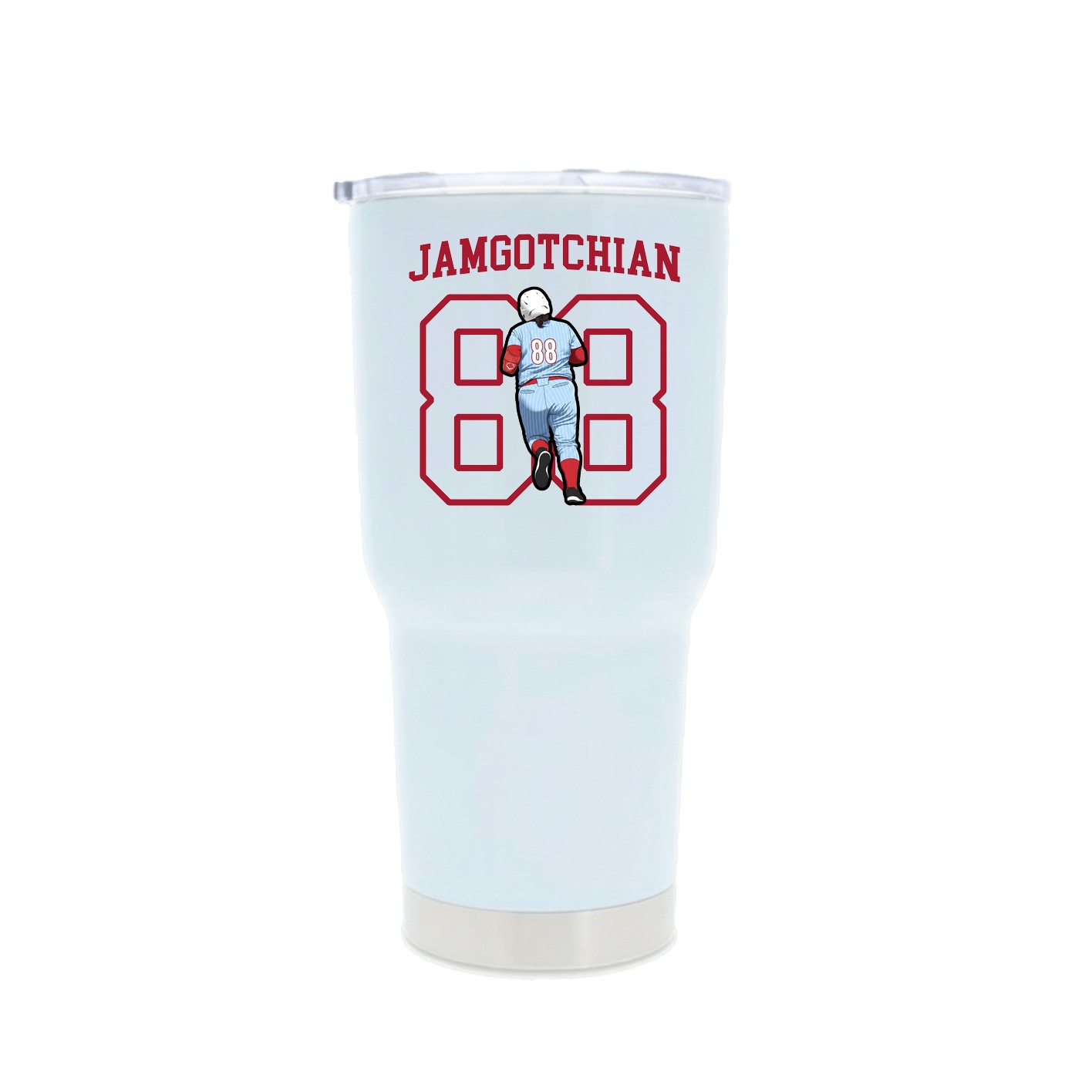 30oz Stainless Steel Tumbler — Shirsey in White
