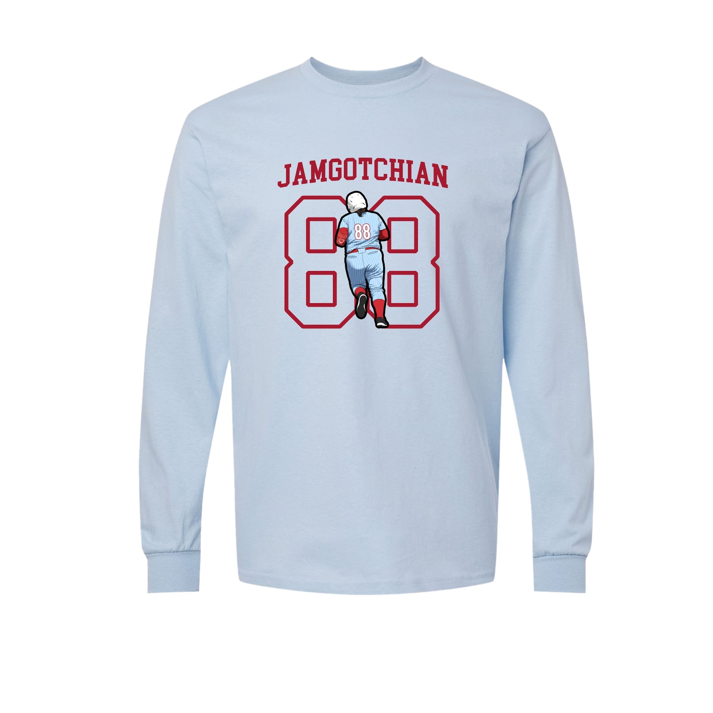 Long Sleeve Tee — Shirsey in Light Blue
