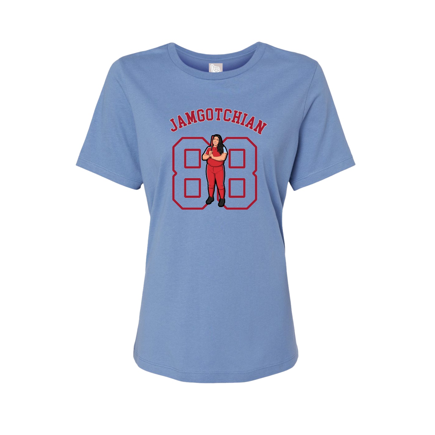 Womens Tee — Shirsey Arch in Powder Blue