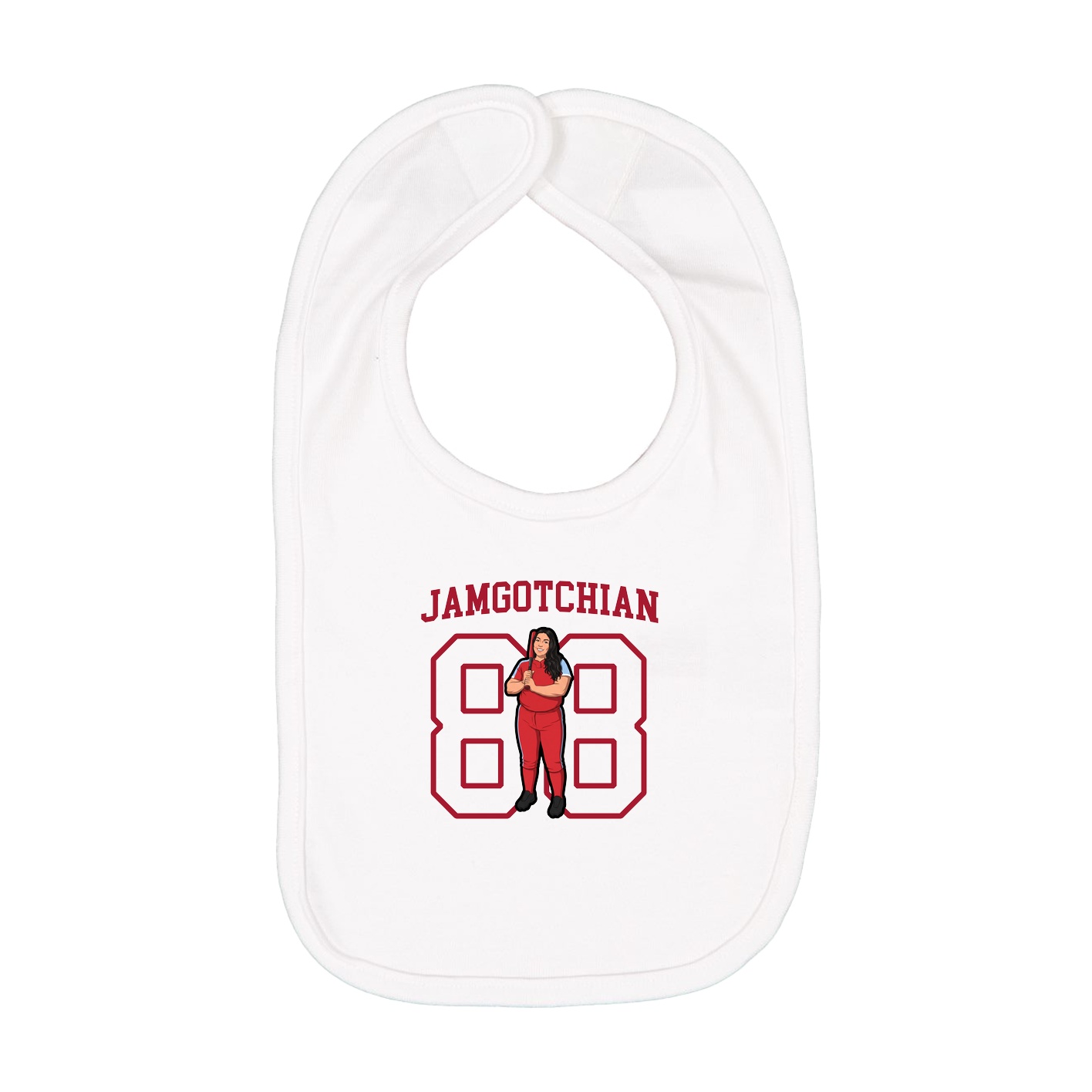 Infant Bib — Shirsey in White