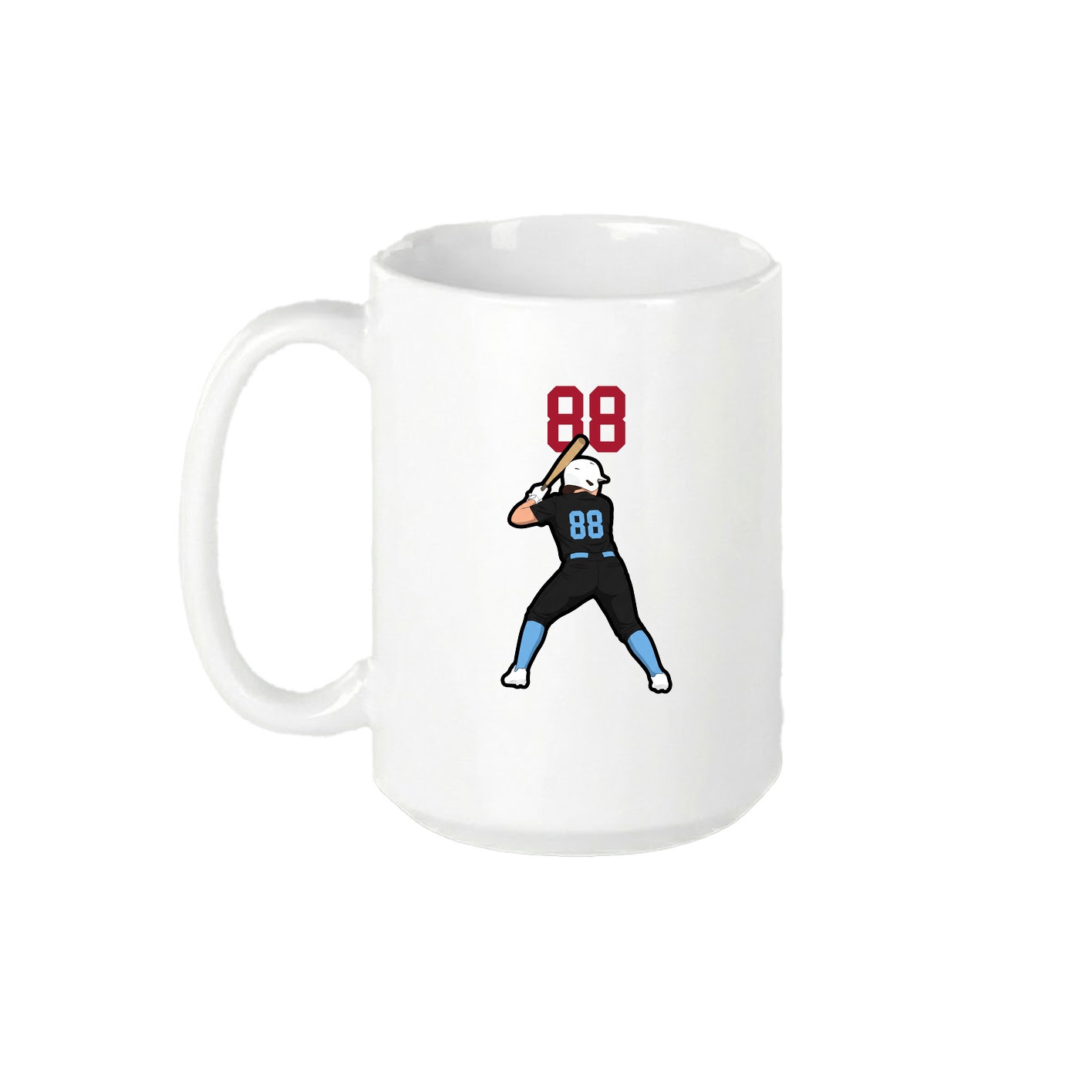 15oz Coffee Mug — Number Top in White